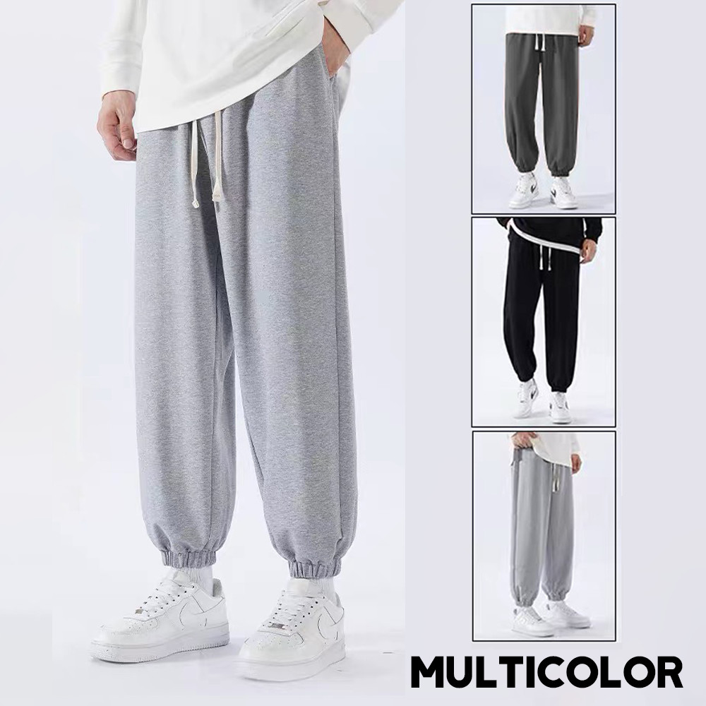 Korean sports pants 2025 new loose leg binding spring/summer harem ...