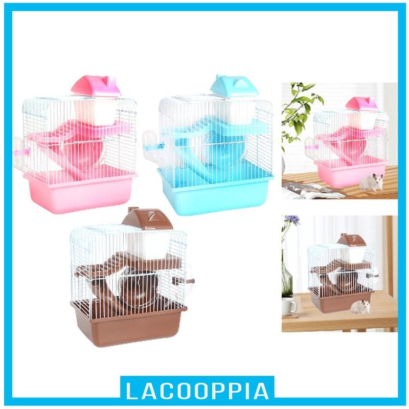 [Lacooppia] 2 Tier Hamster Cage Small Animal Cage Large Space ... - Big Hamster Cage Ventilation Ideas For Small Homes On A Budget