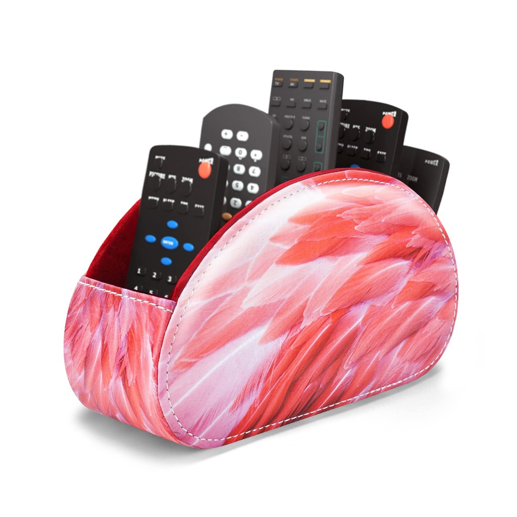 Jasenna Remote Control Rack PU Leather Remote Holder Desktop Remote ...