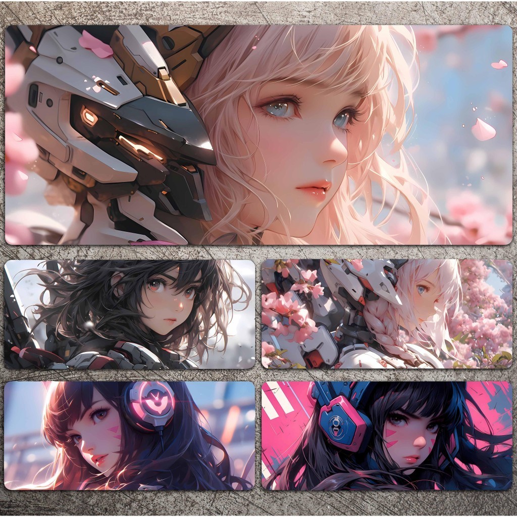 D DVA Gaming Mouse Pad Oversized Cute Cartoon Keyboard Internet Cafe ...