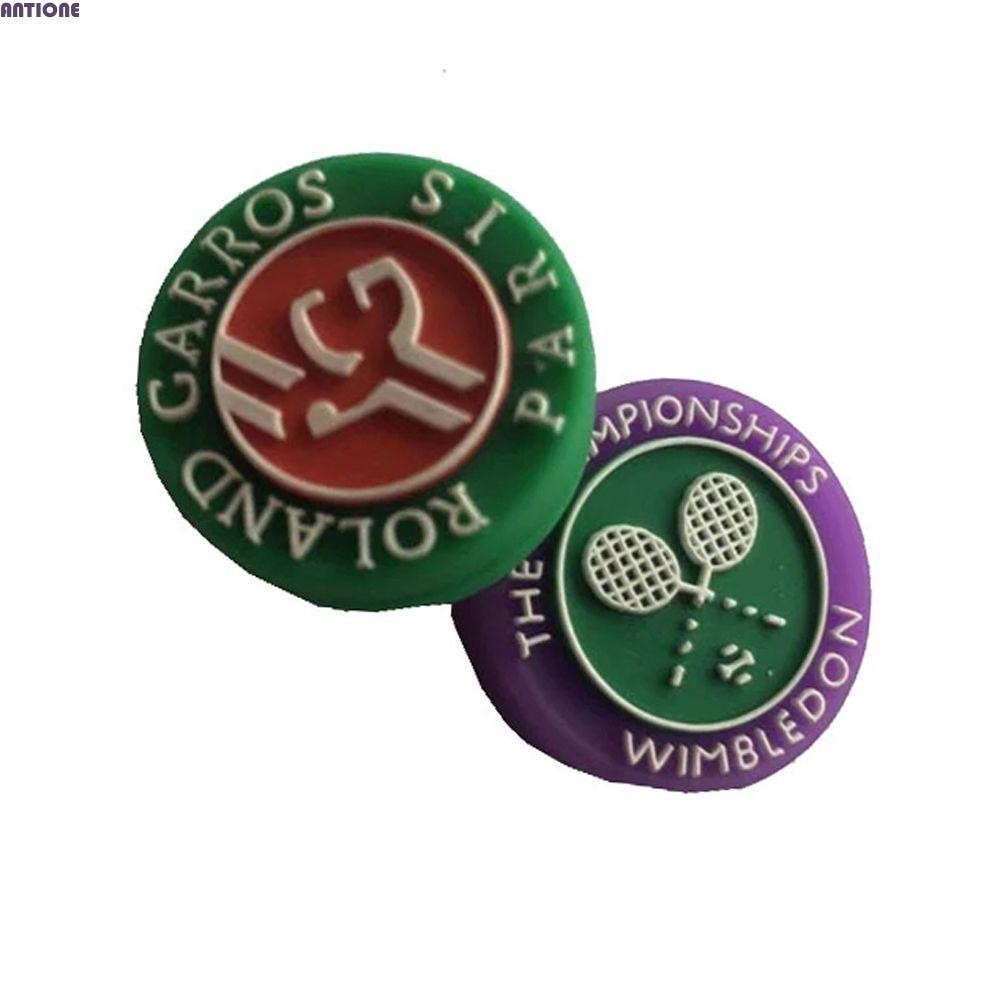 YuanHolumid Green Tennis Vibration Dampeners For Players Tennis Racket Damper For Racquetball Silicone Strings Dampers Anti-Vibration Shock Absorber