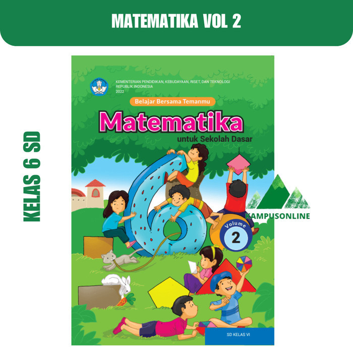 Mathematics Book VOL 2 Independent Curriculum Grade 6 SD Shopee