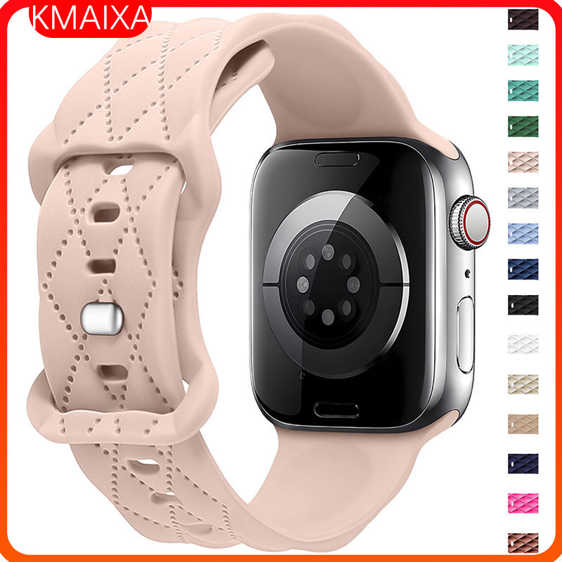 Rubber Strap for Apple Watch Iwatch Ultra 49mm Se2 Series 10  45mm 41mm 44 40 38 42 46mm,Printing Silicone Band Bracelet Wristband 