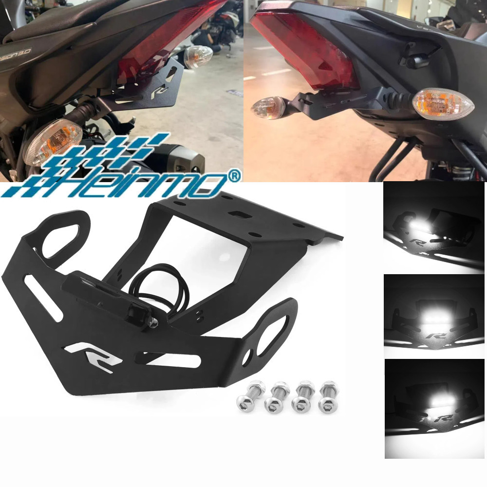 thumbnail image 2 of Universal Aluminum LED Rear License Plate Mount Holder For Honda CBR250/500/600/929/954/1000RR – Multiple Colors 2 of 5