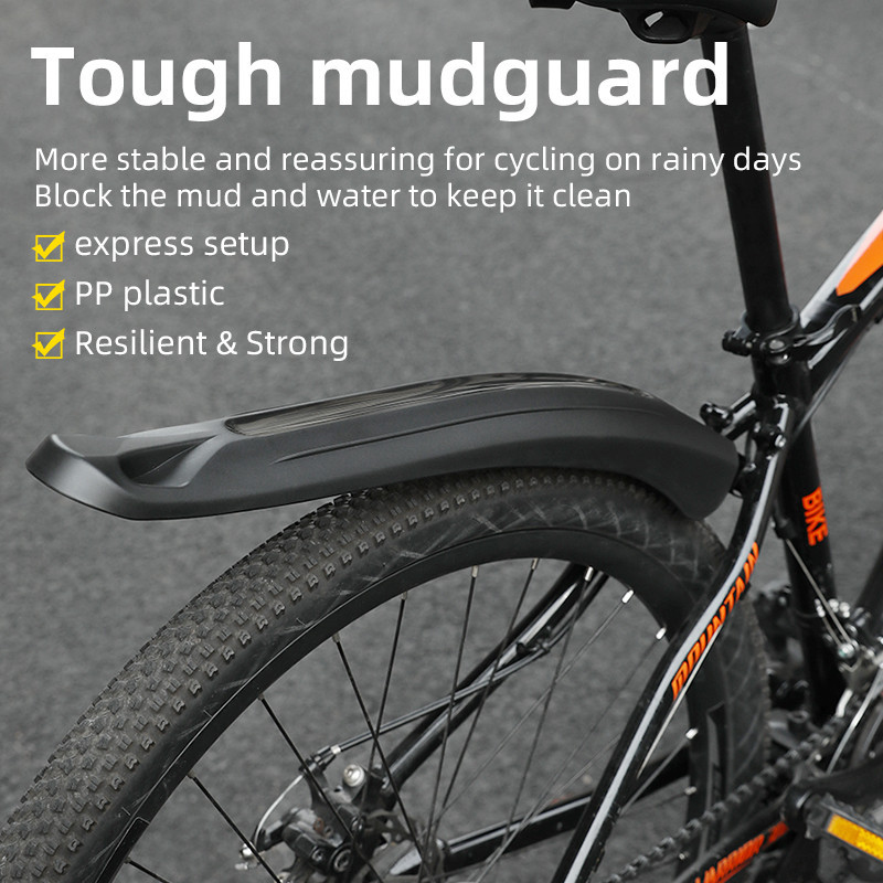 Mountain Bike Fender Bike Front and Rear PP Foldable MTB Mud Guard ...