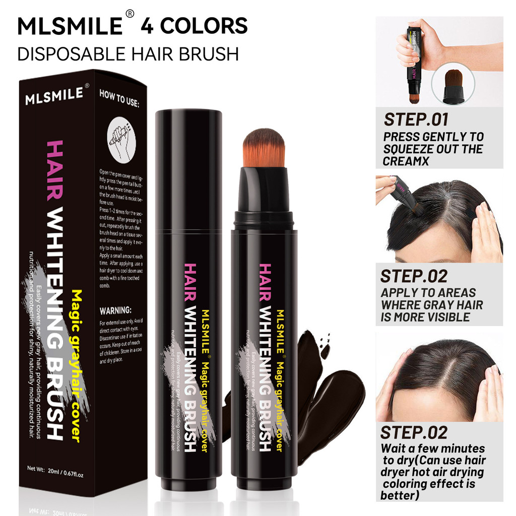 MLSMILE Disposable Hair Dye Pen Instantly Washes Plants Without Local