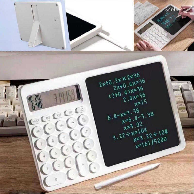 Writing Board with Calculator Stand Student Calculation LCD Drawing ...