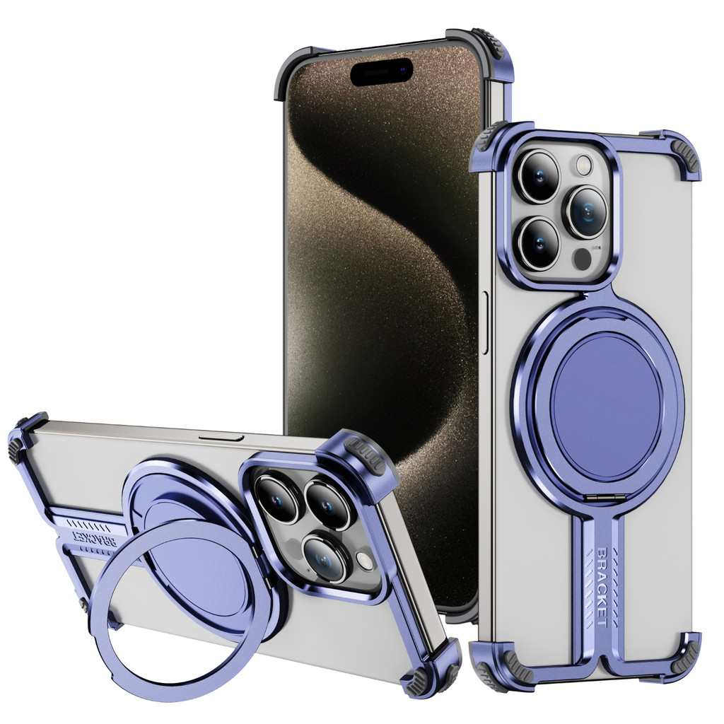 Titanium Alloy Bumper Metal Phone Case For iPhone 12 13 14 15 Pro