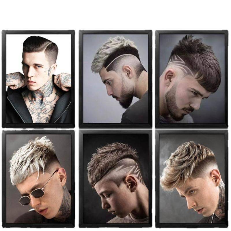 Men's oil head hairstyle decoration decoration