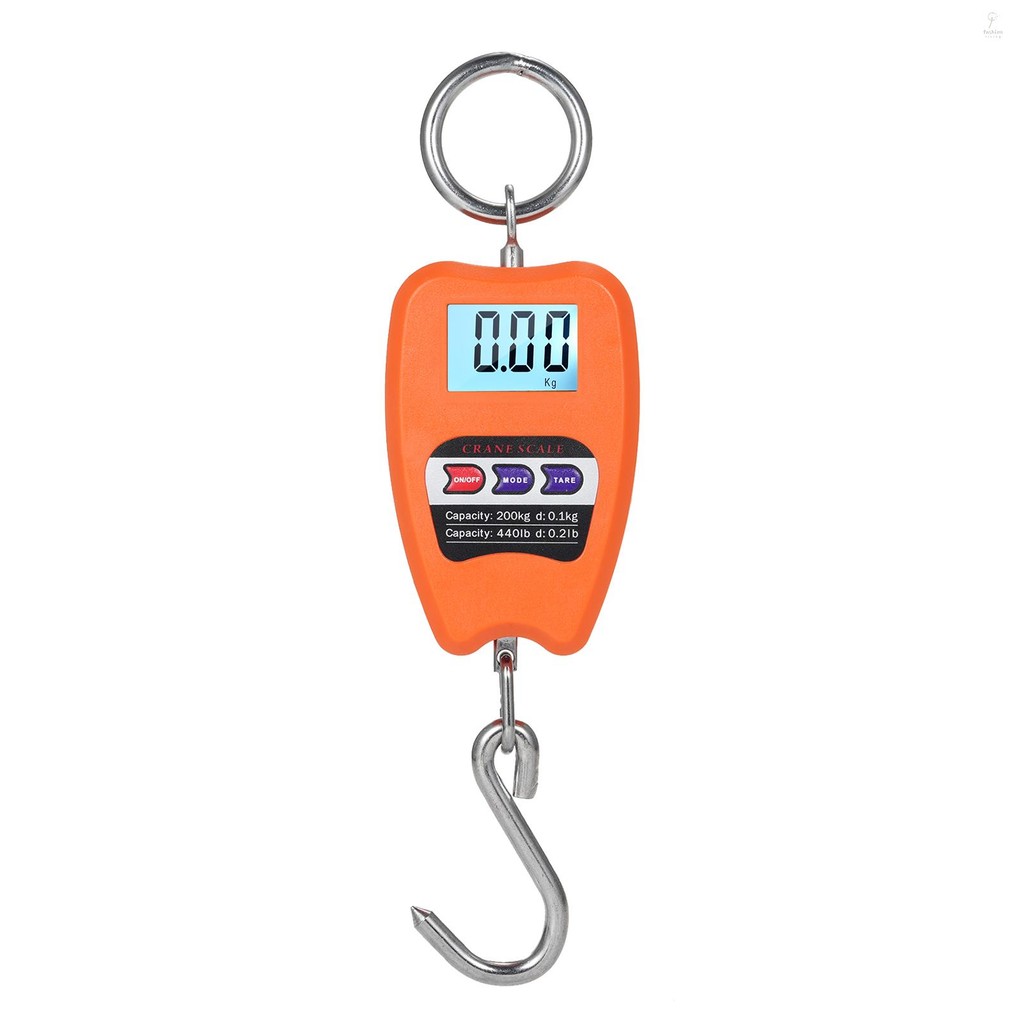 FLP 440lb Digital Hanging Scale with Accurate Sensors Handheld 200Kg ...