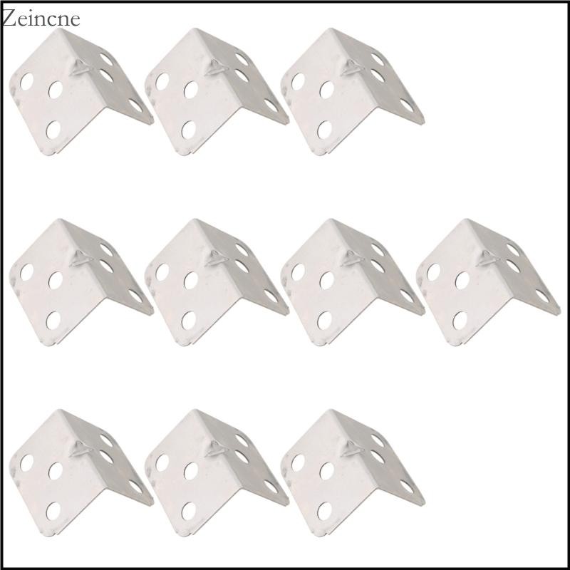 Zein 10Pcs Stainless Steel L-Shaped Corner Code Right Angles Brackets ...
