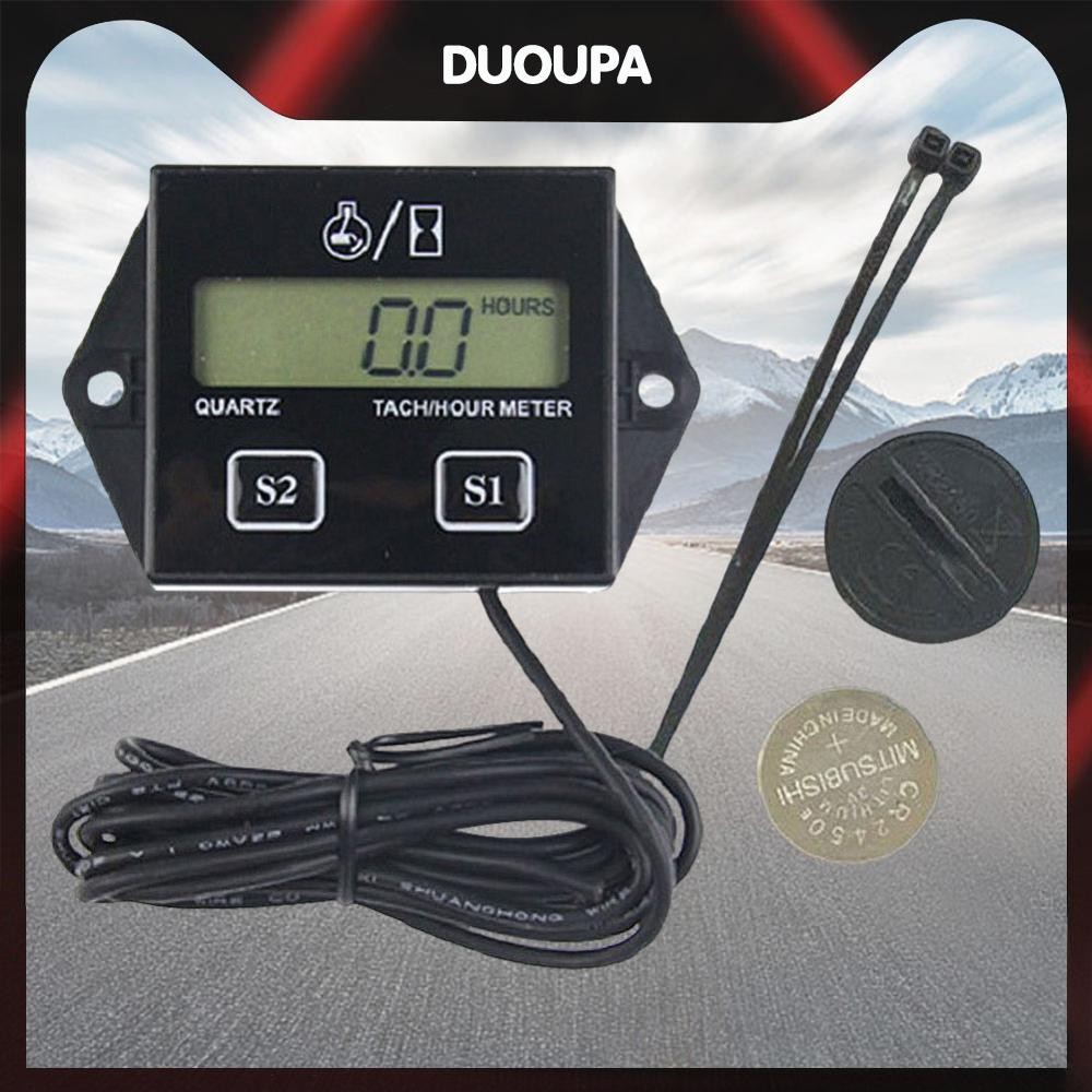 Electronic Hour Meter LCD Display Engine RPM for Motorcycle Marine