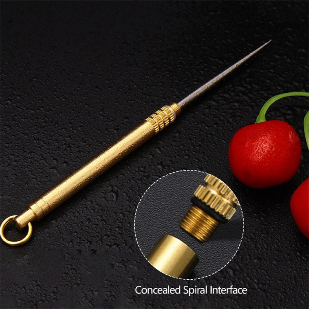 EDC Portable Toothpick Camping Tool Multi-Purpose Titanium Outdoor ...