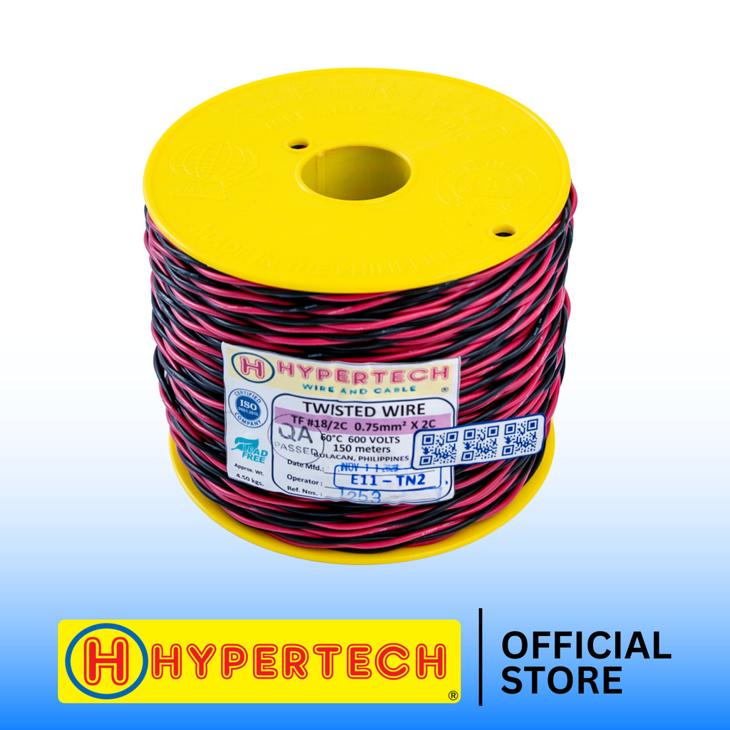 HYPERTECH TF Twisted Wire #18X2 - 10 Meters - Stranded - Pure Copper ...