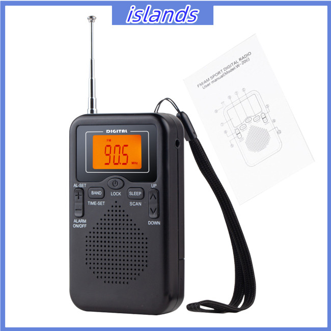 【IS】 AM FM Radio Battery Operated Portable Pocket Radio With Telescopic