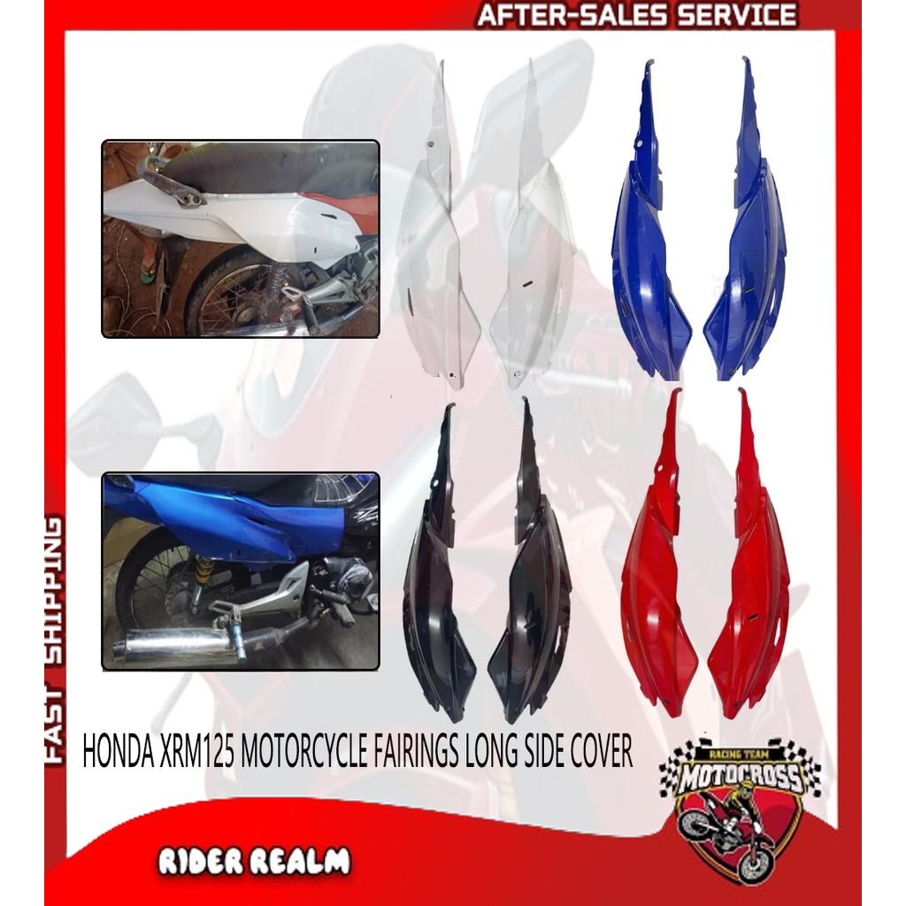 HONDA XRM125 MOTORCYCLE FAIRINGS LONG SIDE COVER FOR TRINITY XRM ...