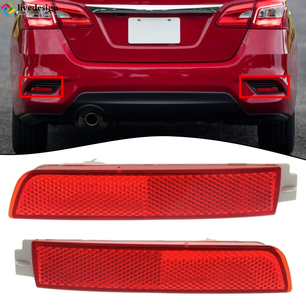 [Livedesign] Rear Bumper Reflector Lamp Light For Nissan Sentra 2013 ...