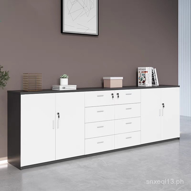 Office Low Cabinet Storage Cabinet with Lock Partition Organizer Simple ...