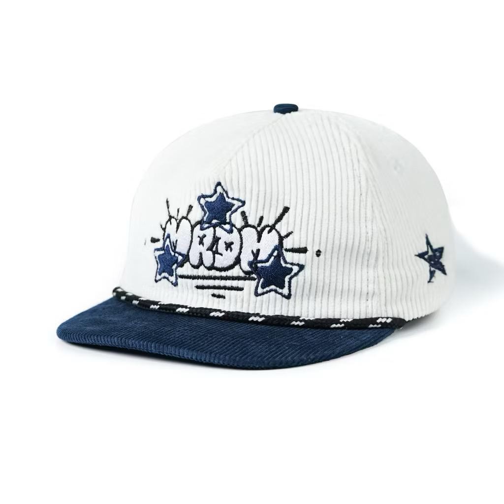 50% Sweet Memories Corduroy Ropehat Hat / MRDM Broken White Navy ...