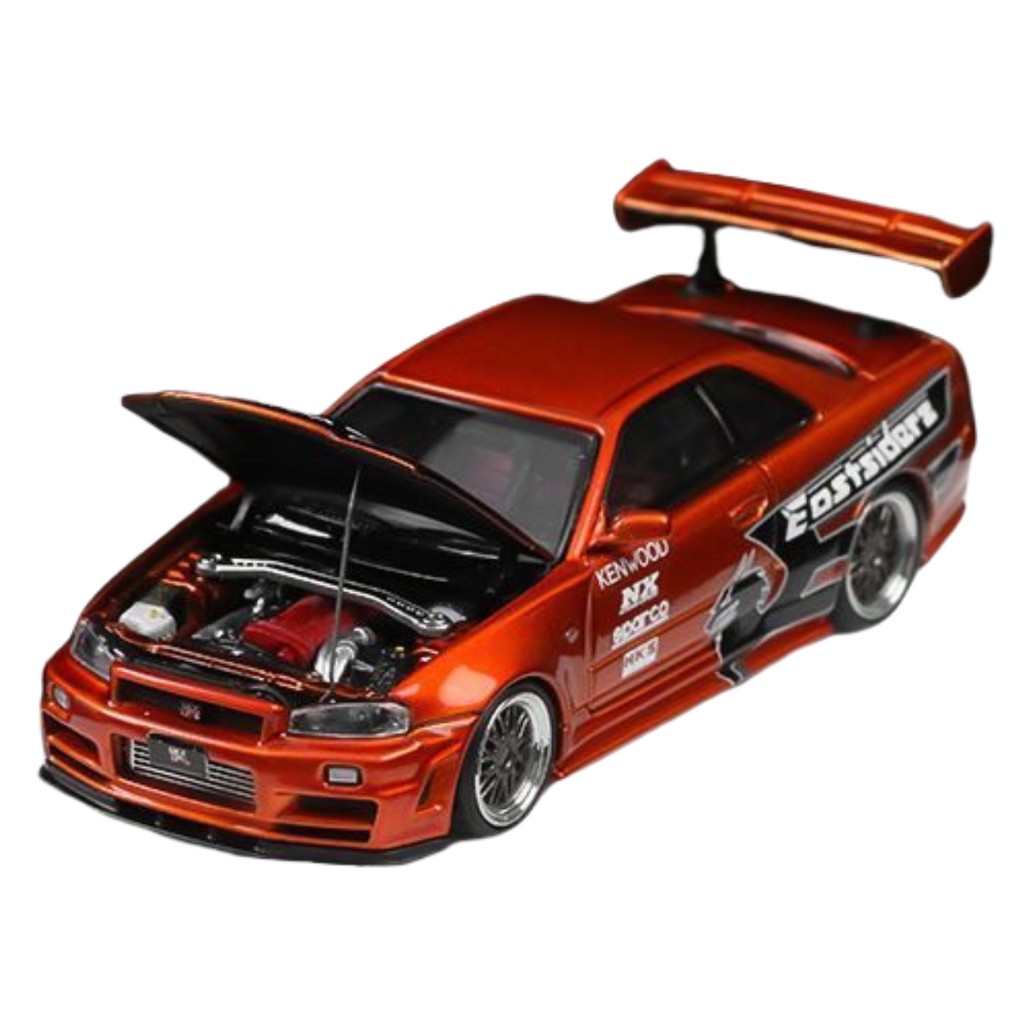TimeMicro 1:64 Nissan GT-R R34 Spoon Livery Die-Cast Model Car with ...