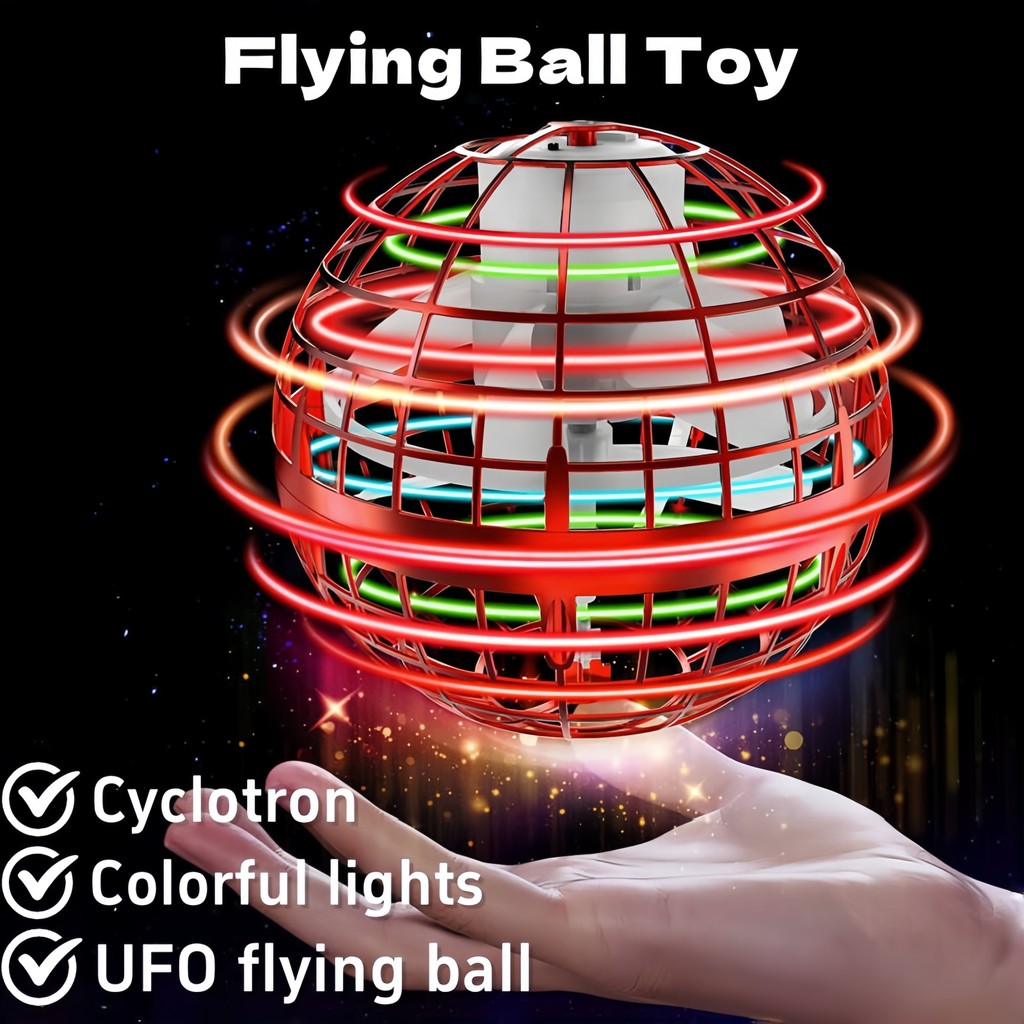 Flynova Pro Flying Ball Toy Magic Rotating Drone Hand Controlled Fidget ...