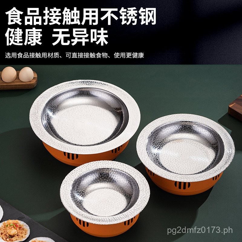 Pot Restaurant Thickened Specialty Seafood Pot Stainless Steel Hammered ...