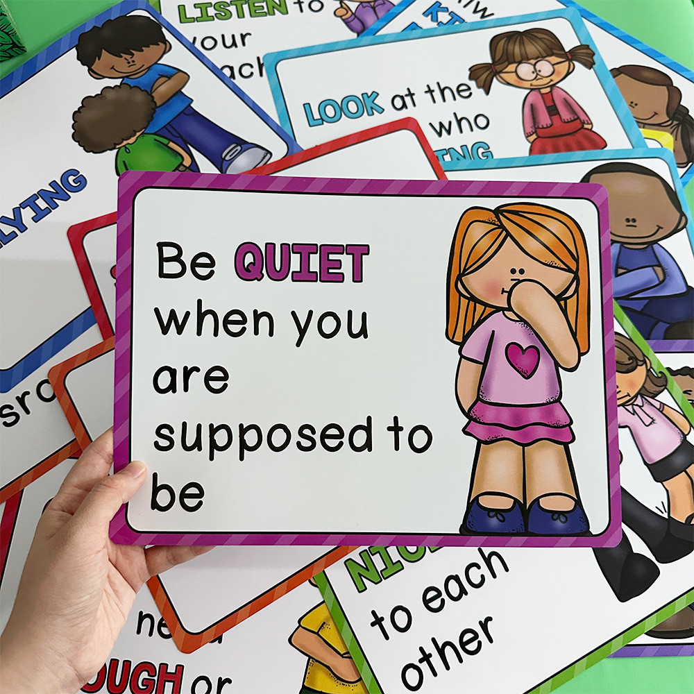 Classroom Rules Poster, Discipline Behavior Decoration | Shopee Philippines