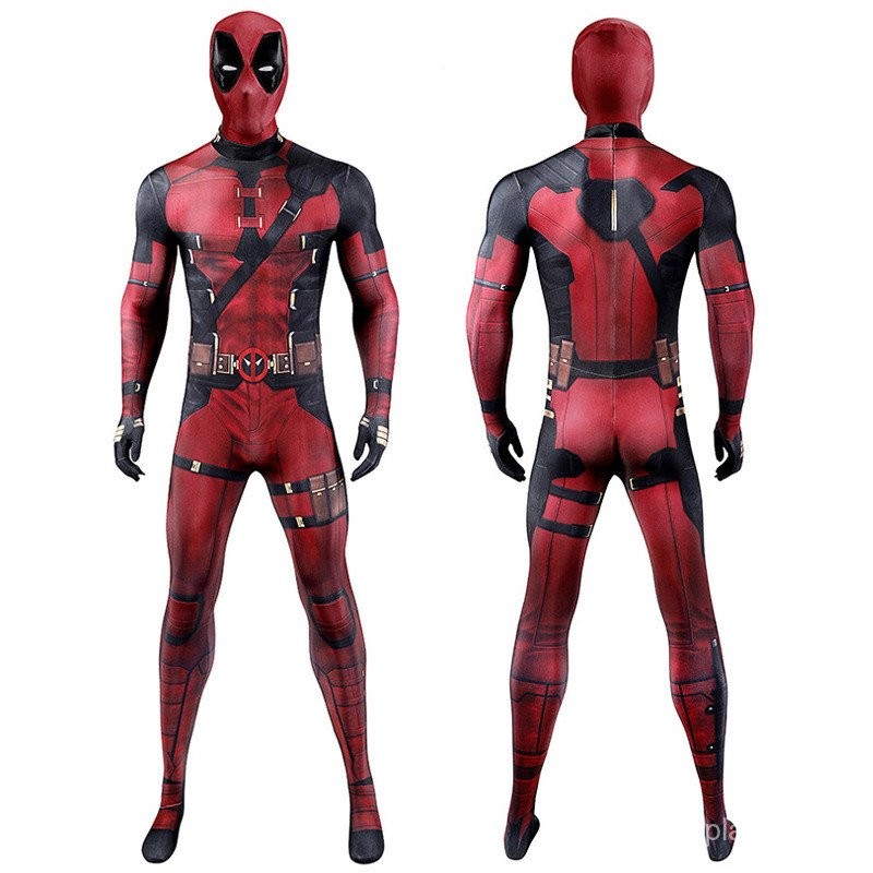 [Spot Hot Sale]Halloween Deadpool COS Adult Children Jumpsuit cosplay ...