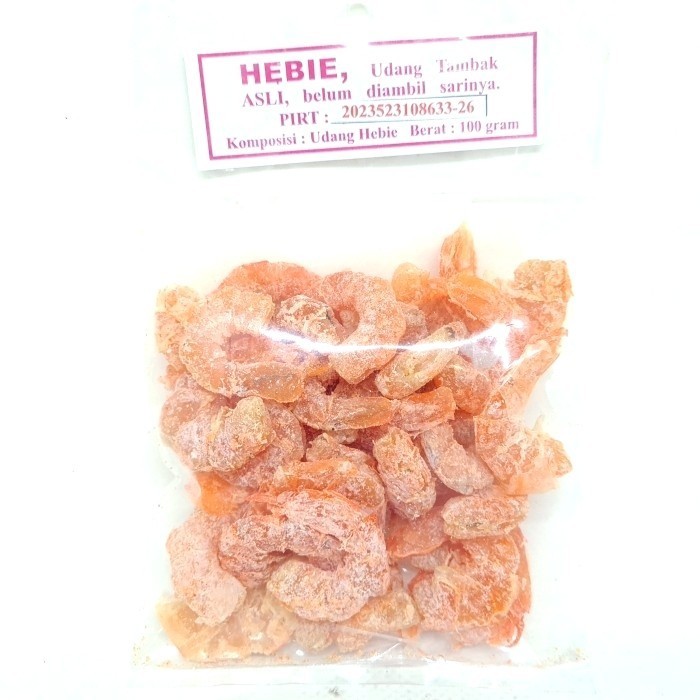 ASIH HEBIE ORIGINAL SHRIMP POND 100gr | DRY EBI HEBI SALTED FISH ...