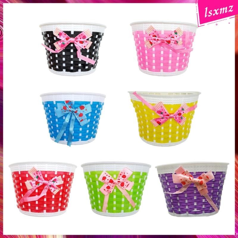 [Lsxmz] Kids Bike Basket Detachable Front Basket for Riding Camping