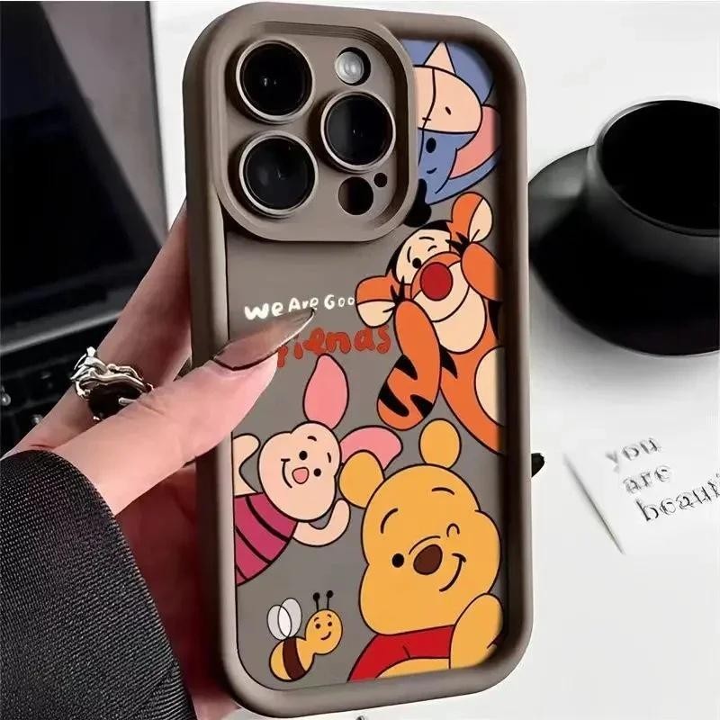 Silicone Covers Winnie The Pooh Phone Case Iphone For Iphone 6S 5S Plus Phone  Case Disney
