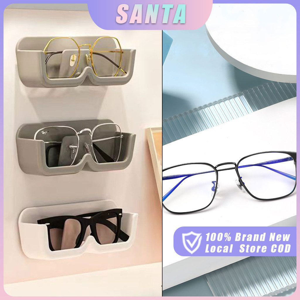 Wall-Mounted Glasses Holder Sunglasses Rack Organizer Hanging Display ...