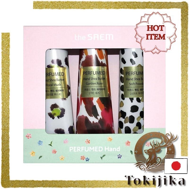 JAPAN Popular women's gift set of 3 ZASEM perfume hand creams. Set