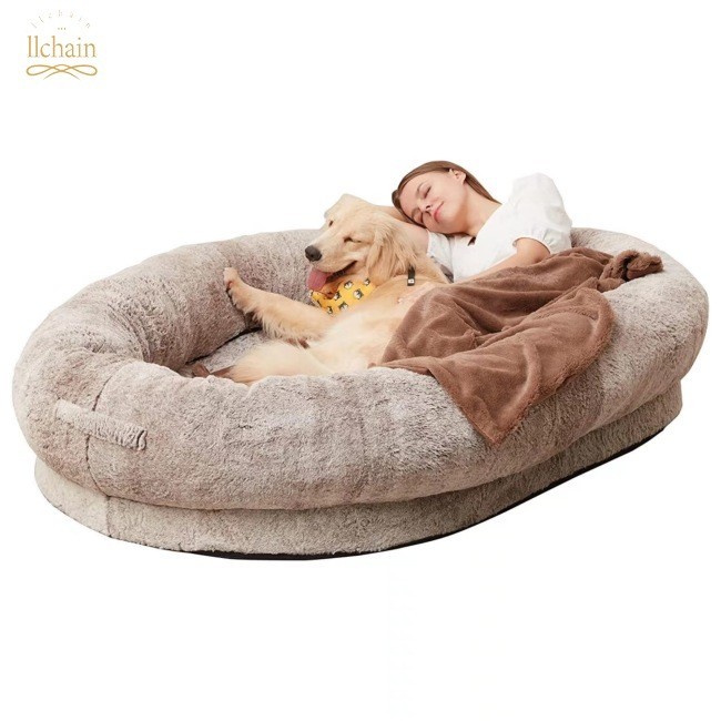 Price Drop Human Dog Bed Giant Washable Comfy Plush Dog Bed With Pocket Portable Large Bean Bag Human Sized Pets Bed Shopee Philippines