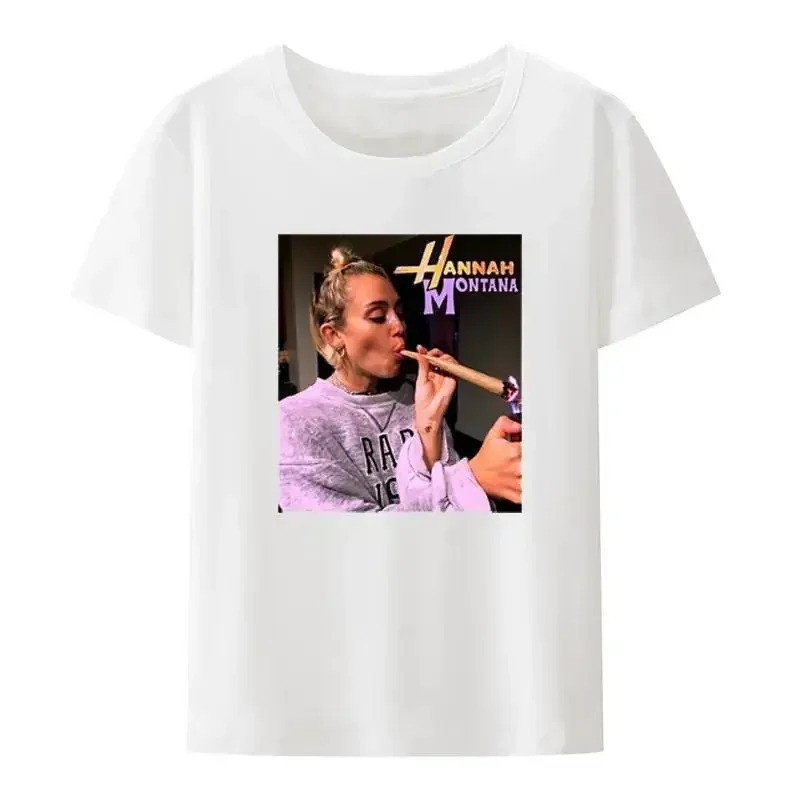 Ethan Peters Hannah Montana Marijuana Tshirt Women And Men Miley Cyrus