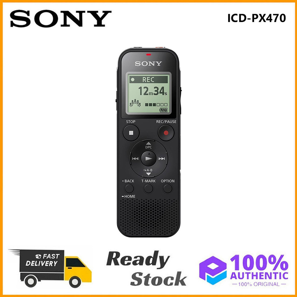 Original Sony ICDPX470 Digital Stereo Audio Recorder 4GB ICD PX470