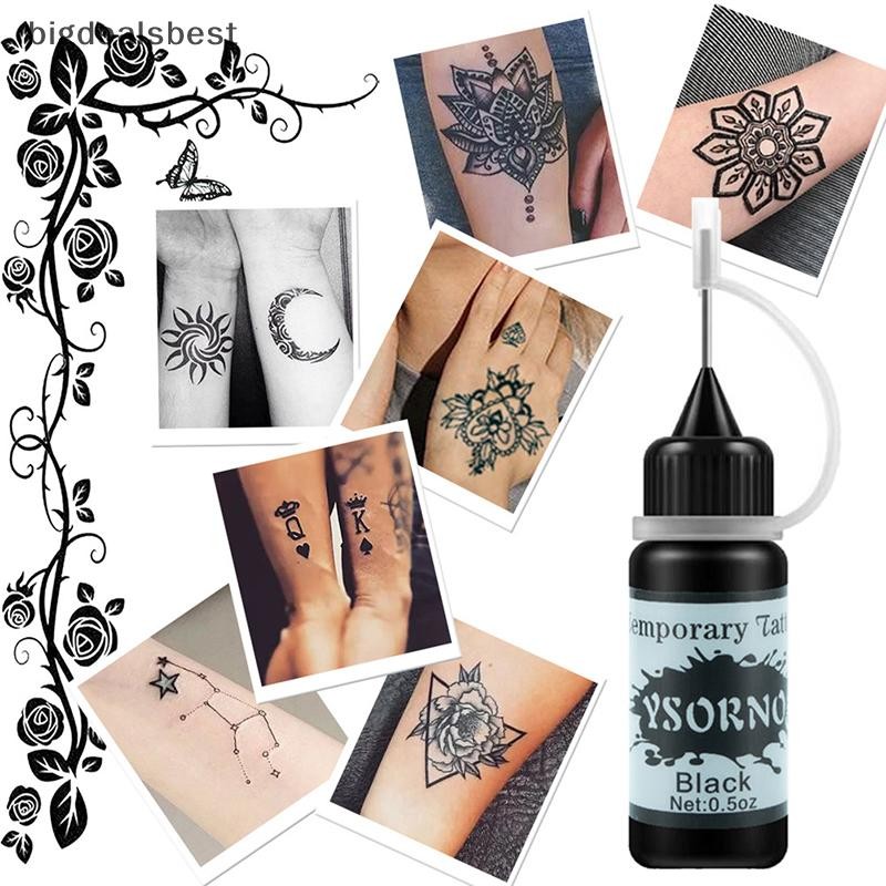 BDB 10Ml Semi-Permanent Tattoo Ink Paste For Temporary Natural Body ...