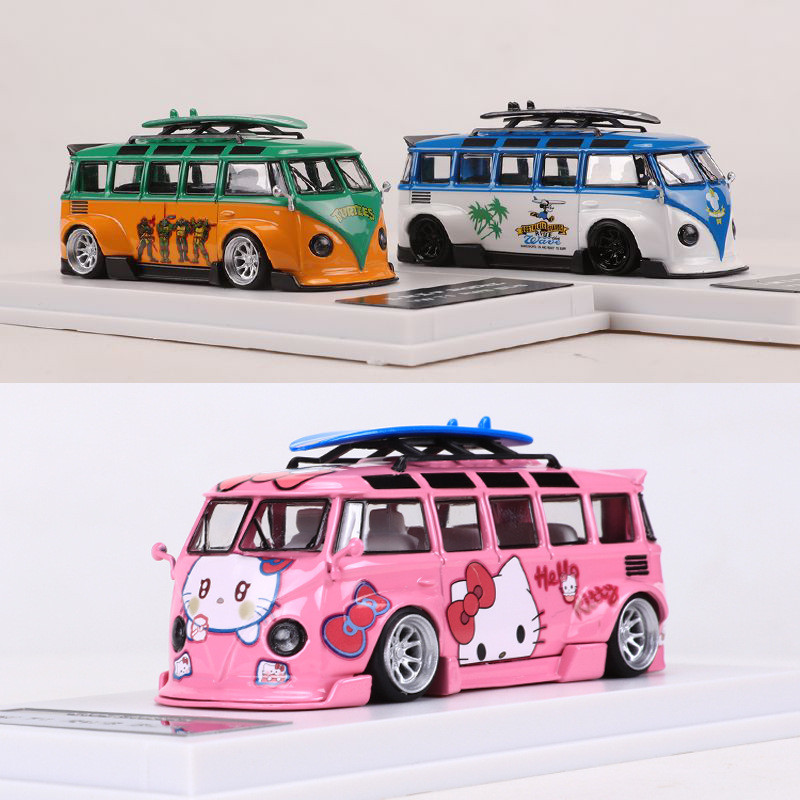 Availablelmlf 1: 64 Volkswagen Bus VW RWB T1 Wide Body Modified Version ...