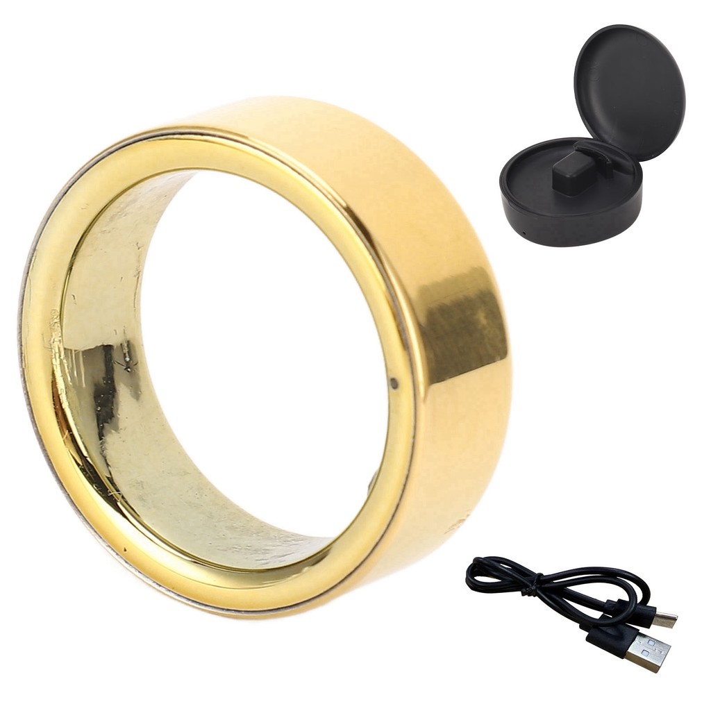 Smart Ring IPX8 Monitor Detect Sleep Status Gold Rechargeable 18mah ...