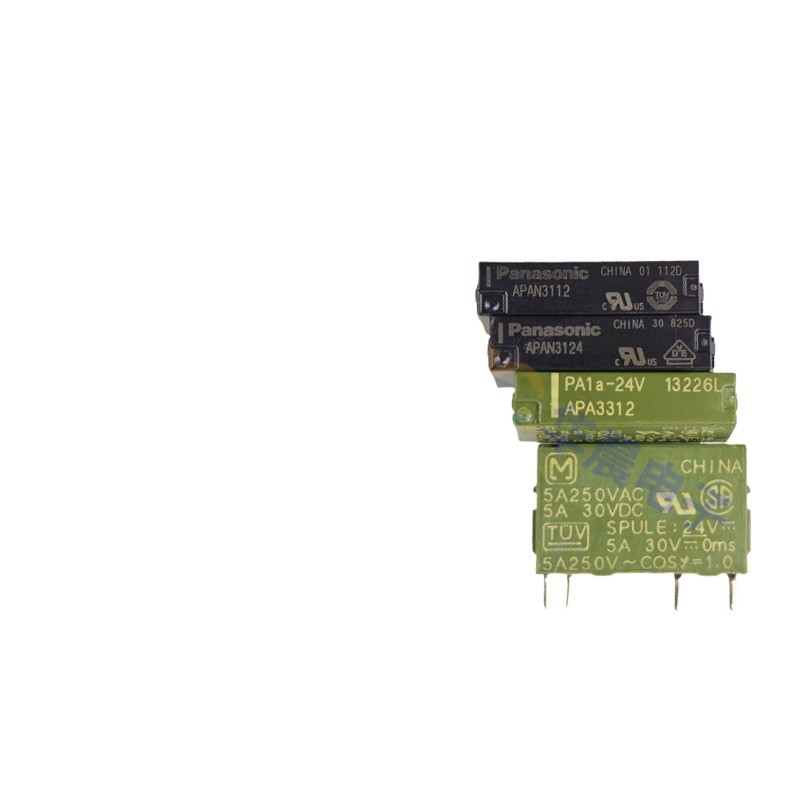 Relé APA3312 24V 5A 250VAC PA1A-24VDC Nais Panasonic Subminiature 4 Terminais