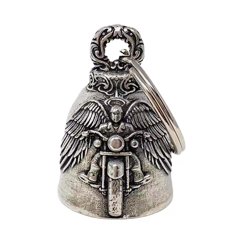 Motorcycle Biker Bell Hanger Angel Wing Biker Luck Gremlin Ride For ...