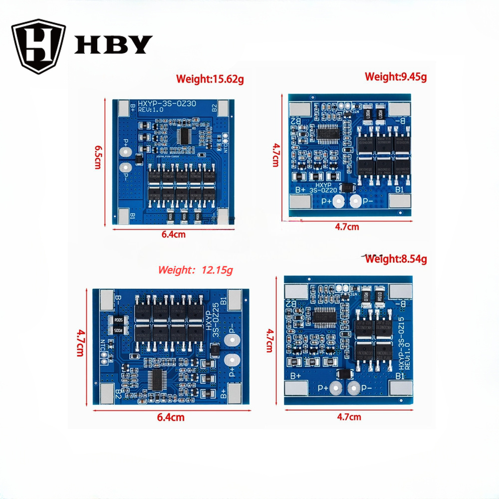 BMS Lithium Battery Protection Board, 3S 10.8V 12.6V 20A 30A 40A 100A BMS 18650 Lithium Battery Protection Board For 12V Electric Drill Screwdriver Batteries Use Li-ion Charger Protection Mode