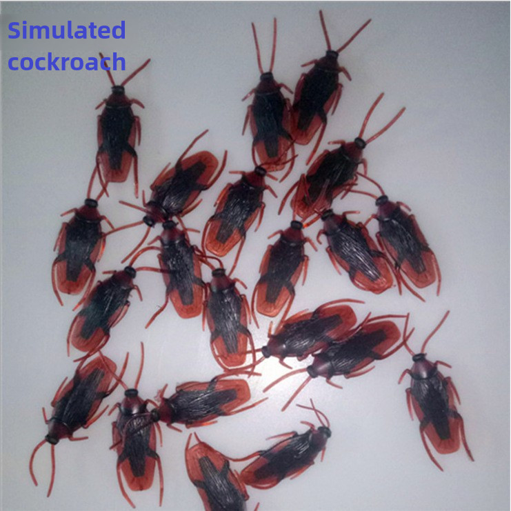 20 Pieces Fake Cockroach Toy Simulation Bug Trick Props Spoof Scary ...