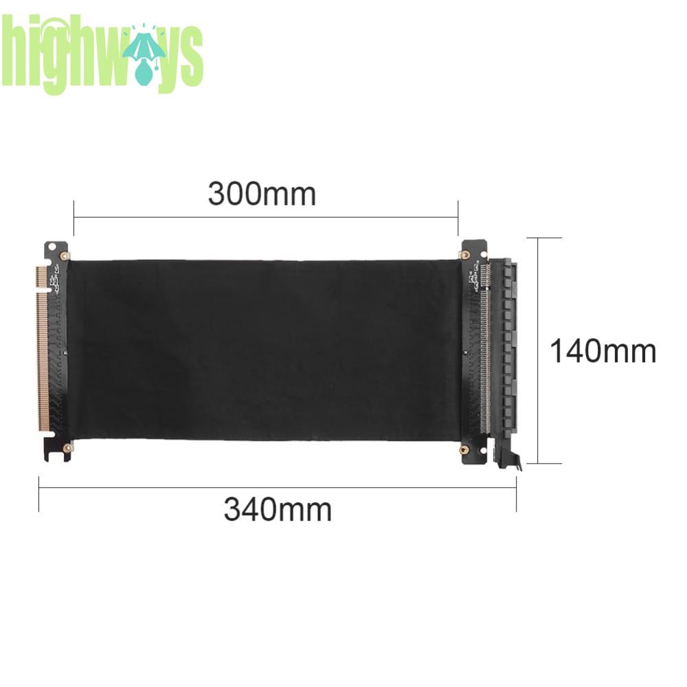 30cm PCI-E 16X Extension Cable Graphics Card Riser Connector Adapter ...