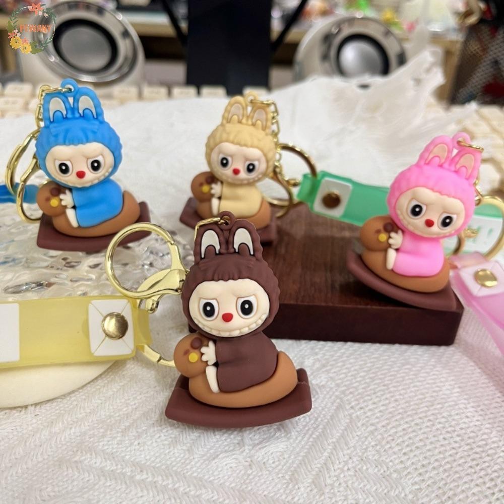 PEWANYZZ Bubble Labubu Key Ring, Resin Candy Color Capybara Bag Charm ...