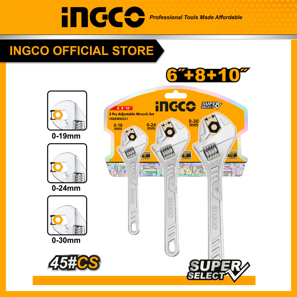BASIC WRENCH SET 3PCS 6