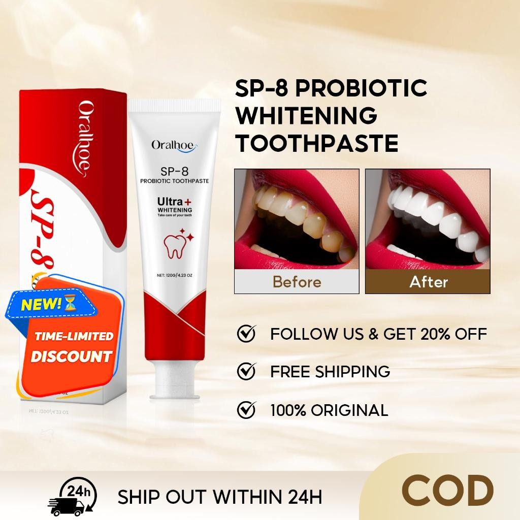SP-8 Probiotic Whitening Toothpaste Whitening Teeth Fresh Breath ...