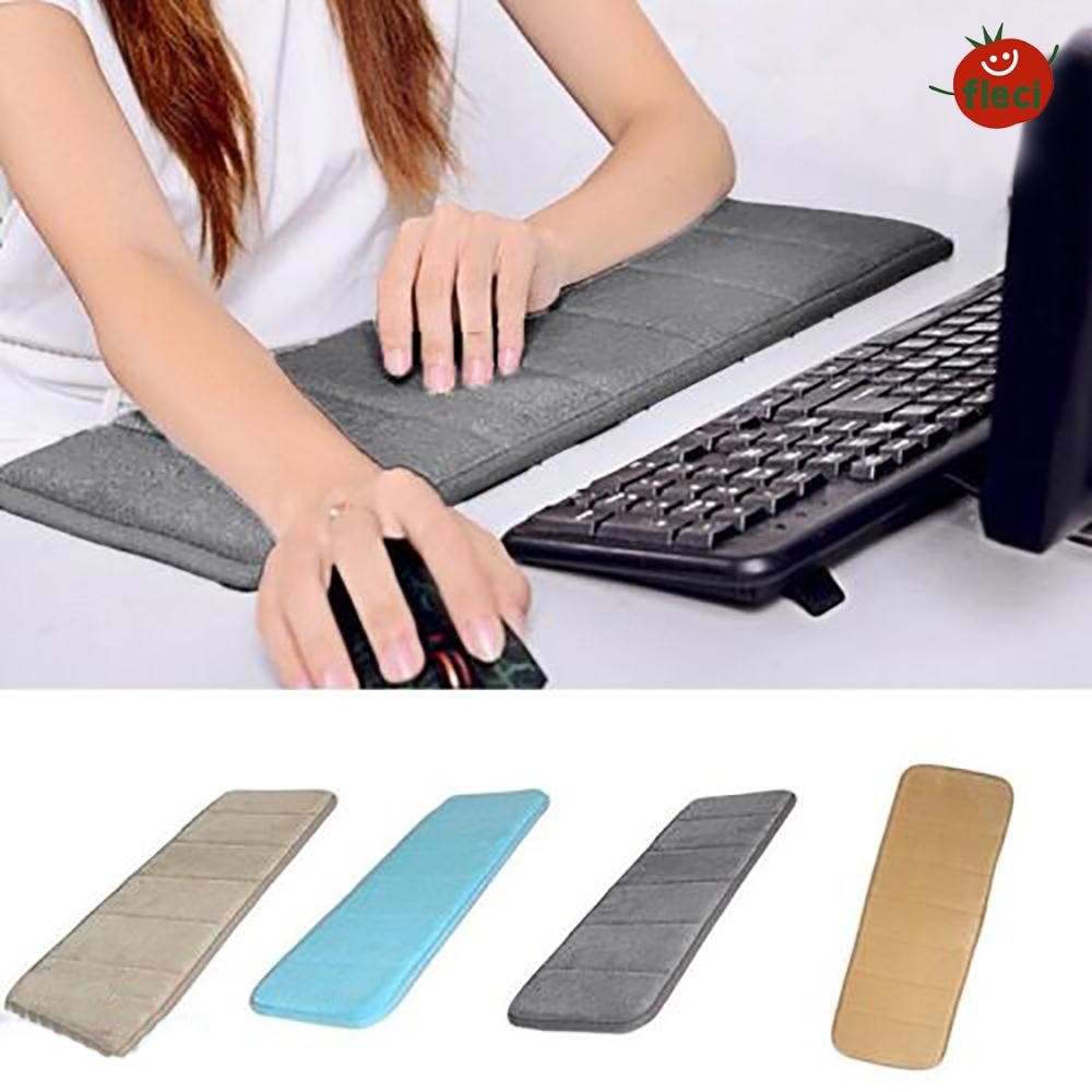 FLECI Computer Wrist Elbow Mat, Cotton Sweat-absorbent Keyboard Elbow ...