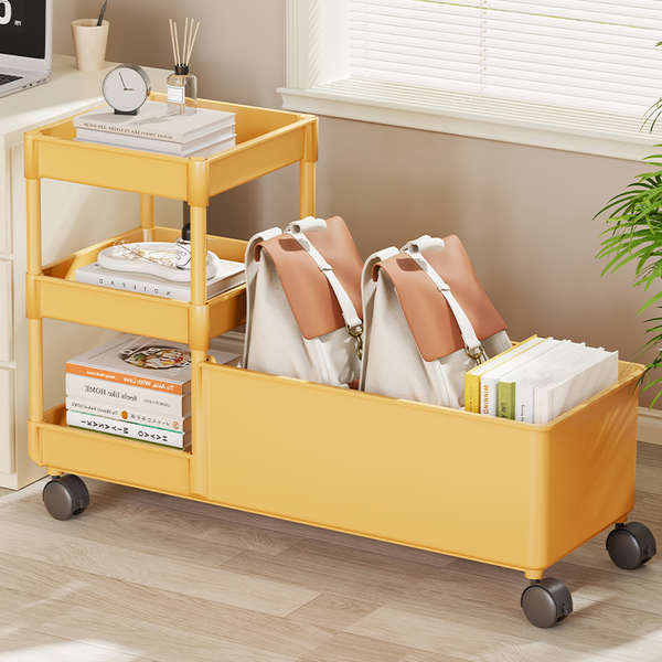 trolley cart organizer organizer rack Schoolbag Storage Rack Under ...