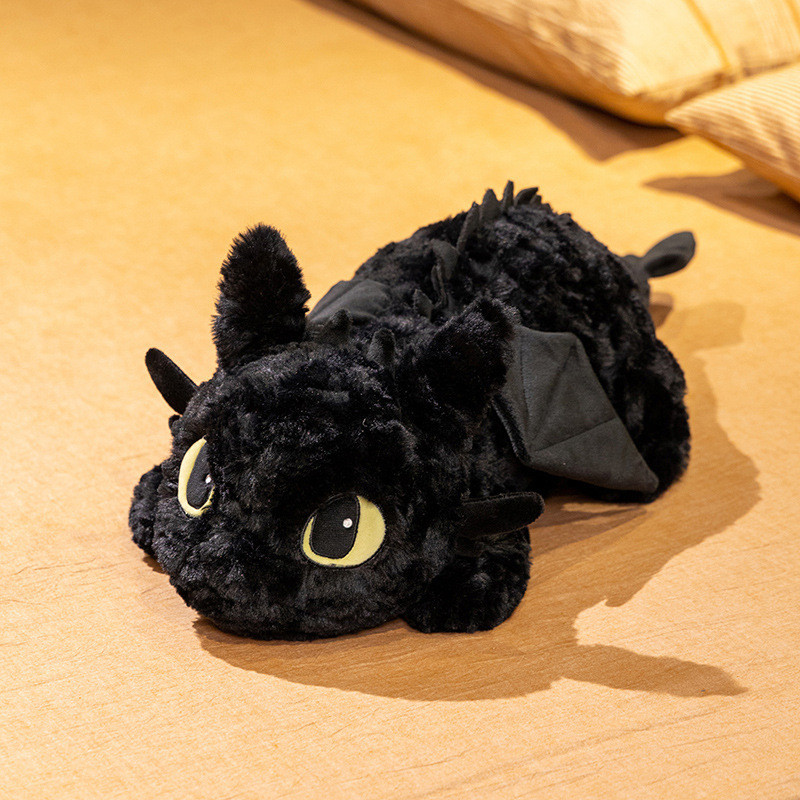 38cm/50cm Toothless Plush Toy How to Train Your Dragon Doll Master Bed ...